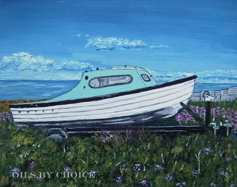 Boat on Whitstable Beach