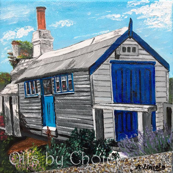 Timbered Building on Whitstable Beach