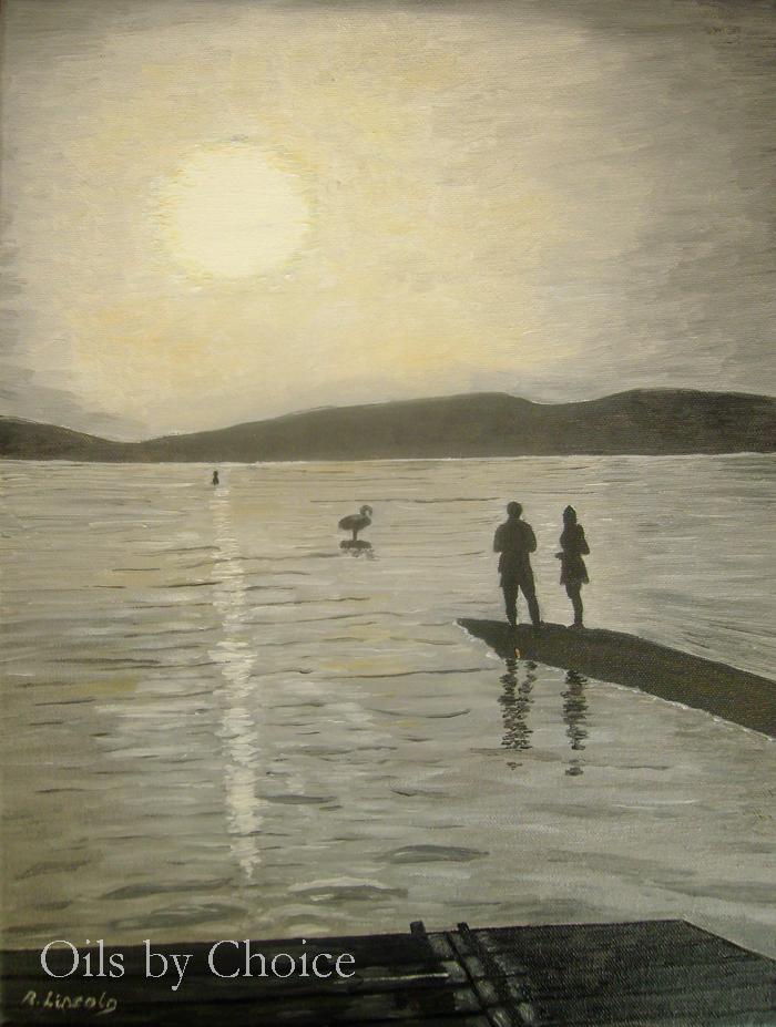 Twilight at Lake Ohrid